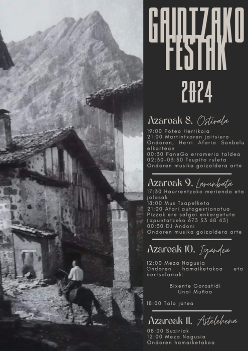 Gaintzako festak 2024